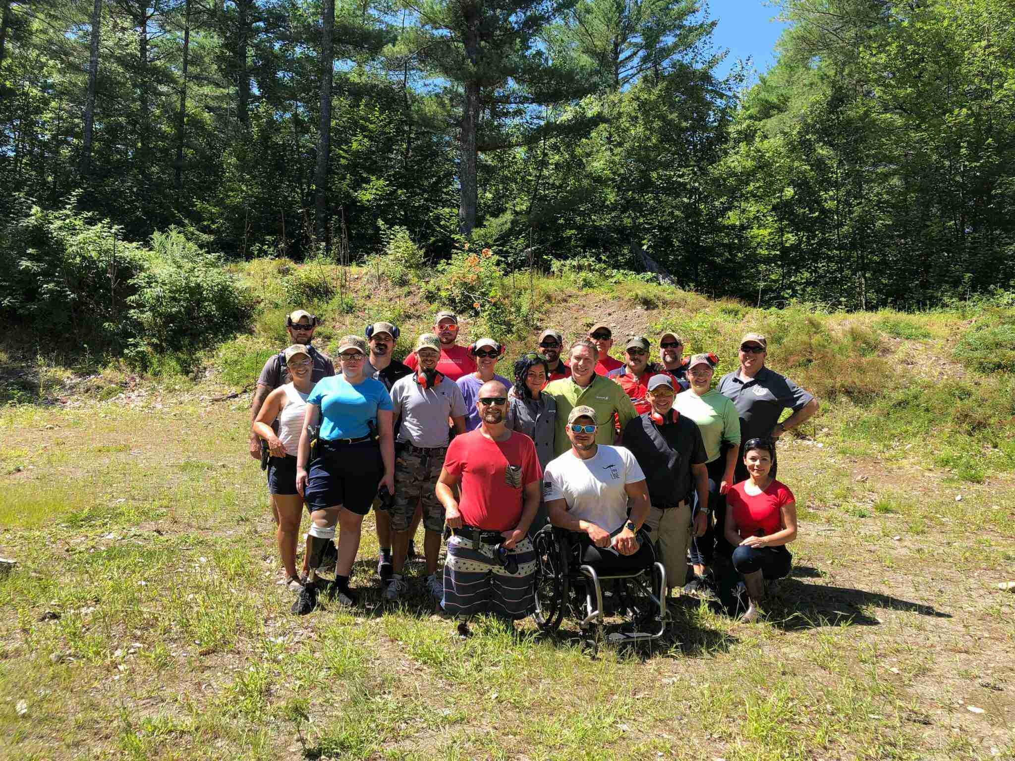 Recalibrated veterans at the Learn to Shoot program thanks to Honored American Veterans Afield