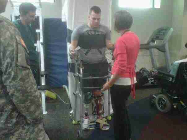 Kevin and Alex-Medic at time of injury that saved his life and stabilized&nbsp;him.