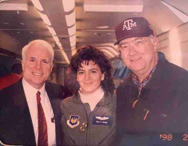 Air Force Member and Dignitaries
