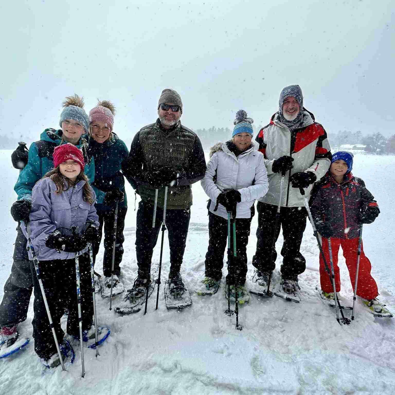 snowshoeing