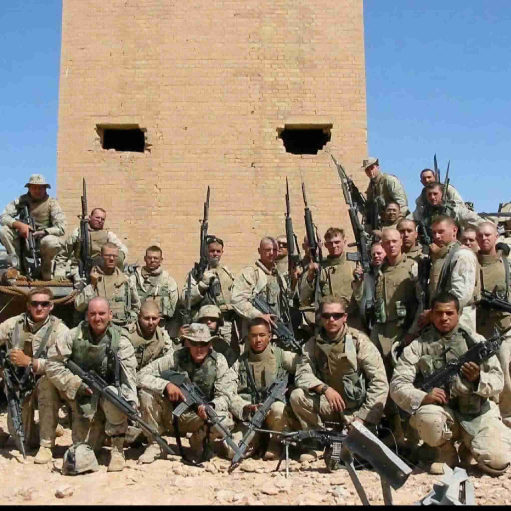 Michael with his platoon in Iraq 2004.